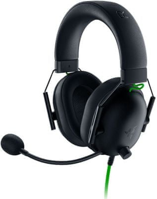 Slúchadlá Razer Razer Blackshark V2 X (RZ04-03240100-R3M1), 7.1 priestorový zvuk, 50mm meniče, kábel 2m, USB, Razer Chroma RGB podsvietenie, hliník a oceľ, odolná ľahká konštrukcia