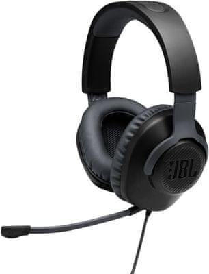 Slúchadlá JBL Quantum 100, čierna (JBLQUANTUM100BLK) herný headset pc ps4 xbox switch 3,5 mm jack