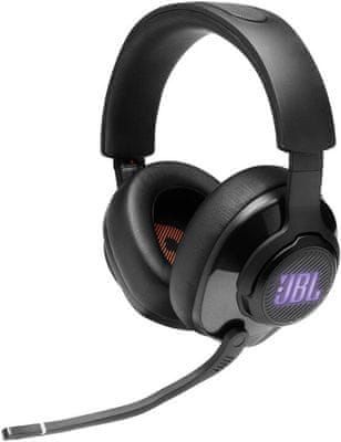 Slúchadlá JBL Quantum 400, čierna (JBLQUANTUM400BLK) herný headset pc ps4 xbox switch 3,5mm jack USB RGB