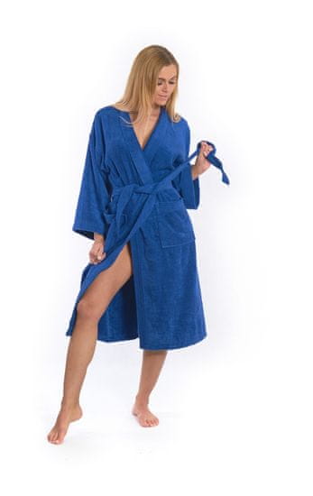 Interkontakt Dámsky župan model KIMONO 03 Navy Blue