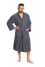 Interkontakt Pánsky župan model KIMONO 02 Dark Grey Veľkosť župana S