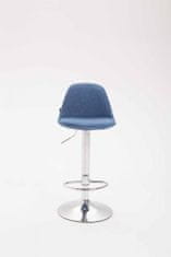 BHM Germany Barová stolička Kiel (SET 2 ks), textil, modrá
