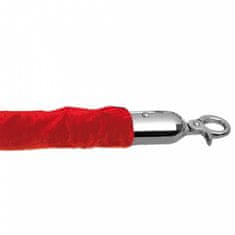 AHProfi Luxusní lano k ohrazení - červené s chromem - 221020230