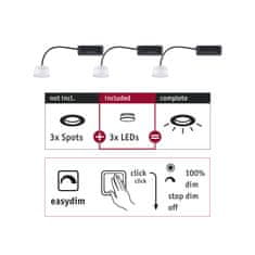 Paulmann Paulmann Vstavané svietidlo Choose LED-Modul Coin EasyDim 3x6,5W 2.700 924.77 92477