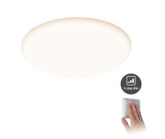 Paulmann Paulmann LED vstavané svietidlo Veluna VariFit IP44 3-krokové-stmievateľné kruhové 215 21W 3.000K satén 930.64 93064