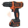 Black+Decker Aku vŕtačkaBDCDD12, 10,8 V / 1,5 Ah Li-Ion