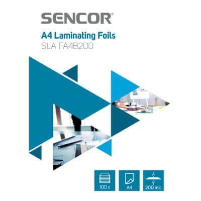 Sencor SLA FA4B200 laminovacia fólia formát A4 100 ks 