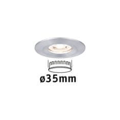 Paulmann Paulmann LED vstavané svietidlo Nova mini nevýklopnou IP44 1x4W 2700K hliník brúsený 230V 943.04 94304