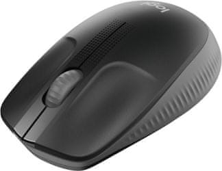 Logitech M190, tmavošedá (910-005905) bezdrôtová 3 tlačidlá optická