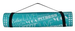 LIFEFIT Podložka Yoga Mat Exkluziv, 100 × 58 × 1 cm, tyrkysová