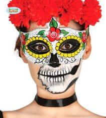 Škraboška - maska Sugar skull na Deň mŕtvych - HALLOWEEN