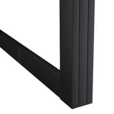 Vidaxl Posuvné dvere hliník a sklo ESG 90x205 cm, čierne