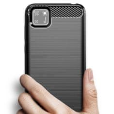 MG Carbon Case Flexible silikónový kryt na Huawei Y5p, čierny