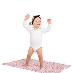 NEW BABY Detská deka z Minky Medvedíci ružová 80x102 cm