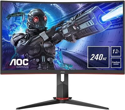 herný monitor AOC C32G2ZE (C32G2ZE / BK) 27 palcov freesync 1ms