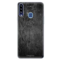 iSaprio Silikónové puzdro - Black Wood 13 pre Samsung Galaxy A20s