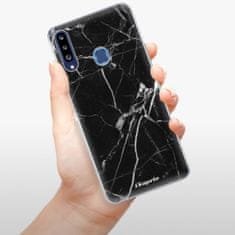 iSaprio Silikónové puzdro - Black Marble 18 pre Samsung Galaxy A20s