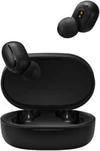 štýlové bezdrôtové sluúchadlá xiaomi mi true wireless Earbuds basic 2 Bluetooth rýchle pripojenie skvelý zvuk ovládacia dotyková plocha mikrofón pre handsfree výdrž 4 h na nabitie puzdro pre 3 plné nabitia slúchadiel ľahulinké pohodlné v ušiach