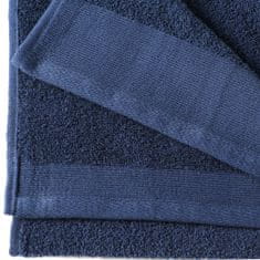 Vidaxl Sprchové uteráky 2 ks námornícke modré 70x140 cm bavlnené 450 g/m2