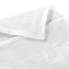 Vidaxl Kúpeľňové uteráky 2 ks biele 100x150 cm bavlnené 450 g/m2
