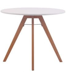 BHM Germany Jedálenský stôl Alter, 90 cm, prírodné drevo / biela