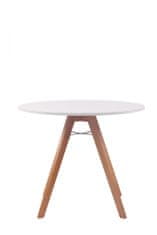 BHM Germany Jedálenský stôl Alter, 90 cm, prírodné drevo / biela