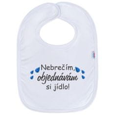 NEW BABY Dojčenský bavlnený podbradník neplačem objednávam si jedlo!