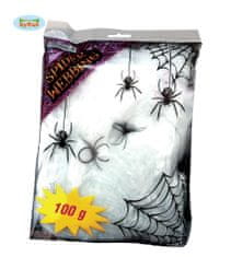 Biela pavučina s 6 pavúkmi - HALLOWEEN - 100 g