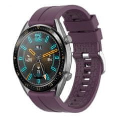 BStrap Silicone Cube remienok na Huawei Watch GT 42mm, purple plum