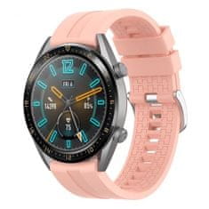 BStrap Silicone Cube remienok na Huawei Watch GT 42mm, sand pink