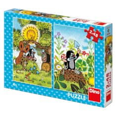 DINO KRTKO 2x48 Puzzle NOVÉ