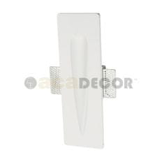 ACA ACA Lighting Gypsum zapustené sadrové svietidlo G8008MR