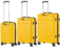 TRAVEL Z Sada kufrov Big Bars Yellow 3-set