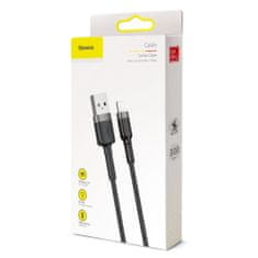 BASEUS Cafule kábel USB / Lightning QC3.0 2A 3m, čierny/sivý