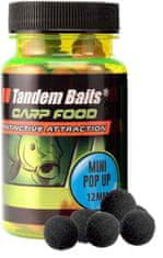 Tandem Baits Plávajúce boilies PopUp Perfection 12mm/30g - Čierny halibut