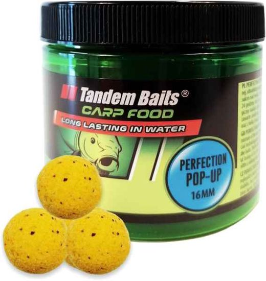 Tandem Baits Plávajúce boilies PopUp Perfection 16mm/70g - Sladká kukurica