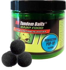 Tandem Baits Plávajúce boilies PopUp Perfection 16mm/70g - Čierny halibut