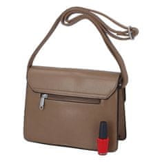 Silvia Rosa Praktická dámska koženková crossbody kabelka Ivana S., khaki