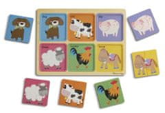 Melissa & Doug Drevené puzzle na cestu Farma