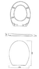 CERSANIT Sedadlo president new duroplast soft-close (K98-0074)