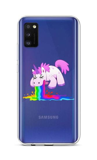 TopQ Kryt Samsung A41 silikón Rainbow Splash 52670