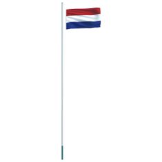 Vidaxl Holandská vlajka a stĺp 6,2 m hliník