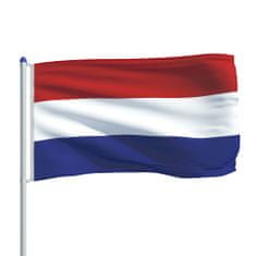 Vidaxl Holandská vlajka a stĺp 6 m hliník