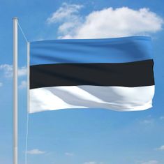Vidaxl Estónska vlajka a stĺp 6,2 m hliníkový