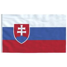 Vidaxl Slovenská vlajka a stĺp 6,2 m hliníkový