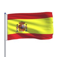 Vidaxl Španielska vlajka a stĺp 6 m hliník