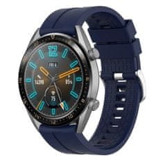 BStrap Silicone Cube remienok na Huawei Watch GT 42mm, dark blue