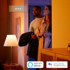 Philips Hue Runner SVIETIDLO BODOVÉ LED, GU10, 5 W, 350 lm, 2200-6500 K, biela BT (53090/31/P6) s diaľkovým ovládačom a Bluetooth