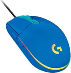 Logitech G102 Lightsync, modrá (910-005801)