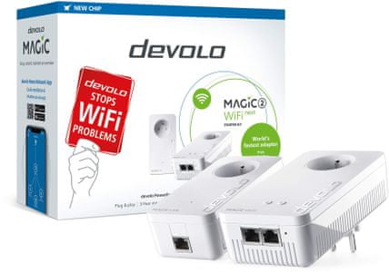 Powerline Devolo Magic 2 WiFi next Starter Kit (8621) Powerline dlhý dosah rýchly stabilný internet